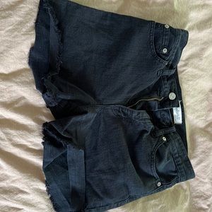 Madewell High Waist Black Shorts